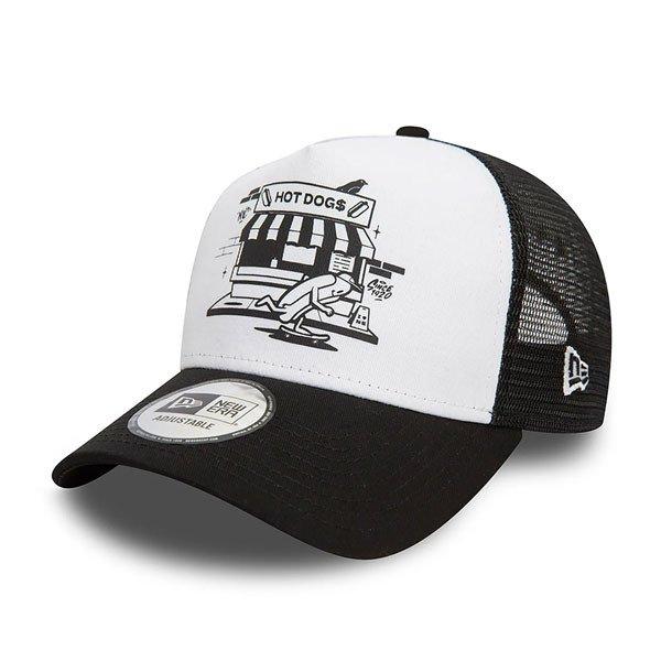 sapka New Era 940 AF Trucker Graphic Hotdog Trucker Black