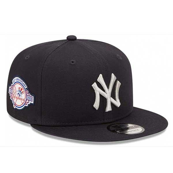 sapka New Era 9FIFTY MLB Team side patch NY Yankees Navy Grey snapback cap