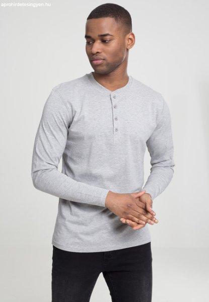 Urban Classics Basic Henley L/S Tee grey