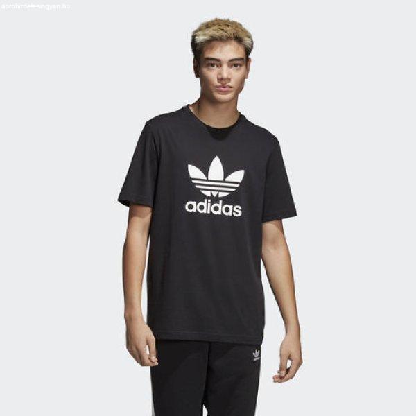 Férfi Pólo Adidas Trefoil Tee Black