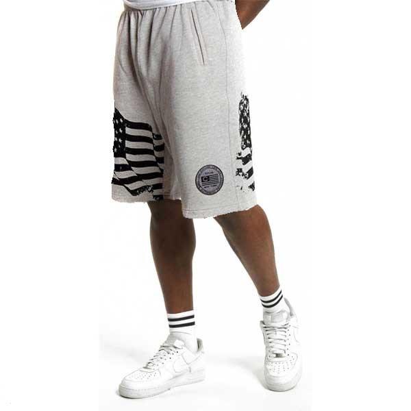 Cocaine Life US Fleece Short Grey Black