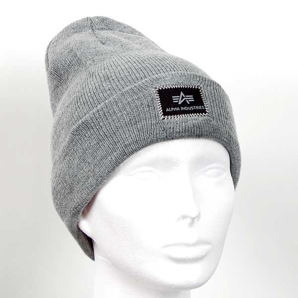 Alpha Industries X-Fit Burgundy Beanie Grey