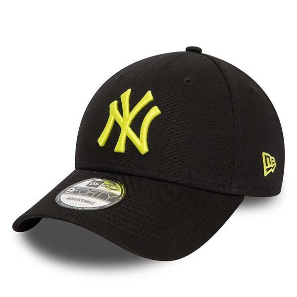 Sapka New Era 9FORTY Adjustable Cap New York Yankees League Essential Black 
Neon Green