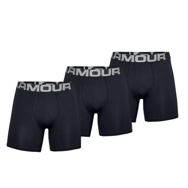 Under Armour UA Charged Cotton 6in 3 Pack-BLK