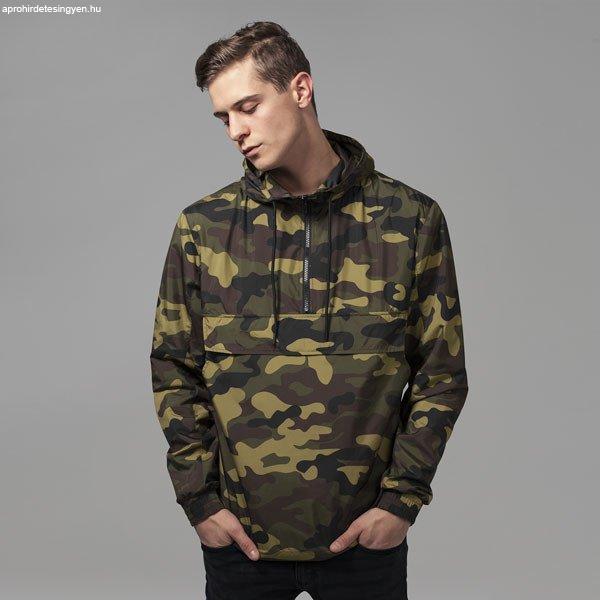 Urban Classics Camo Pull Over Windbreaker woodcamo