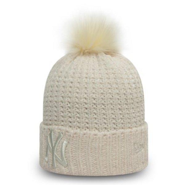 Sapka NEW ERA MLB Wmns winterized bobble NEYYAN White