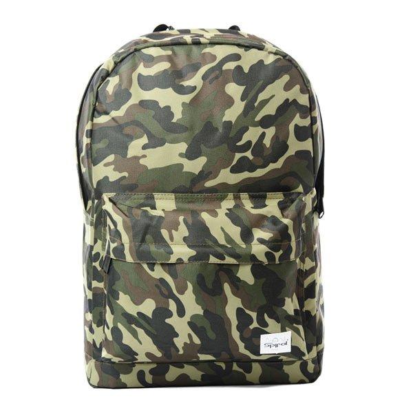 Spiral Camo Jungle Patch Backpack Bag