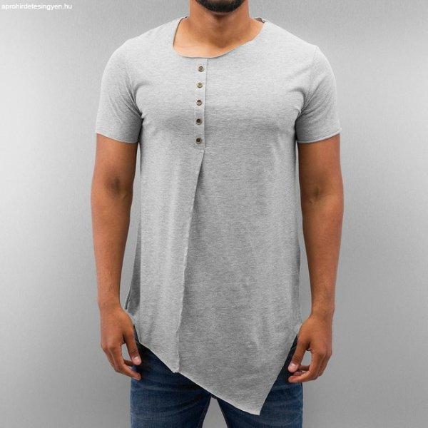 Just Rhyse Button T-Shirt Grey