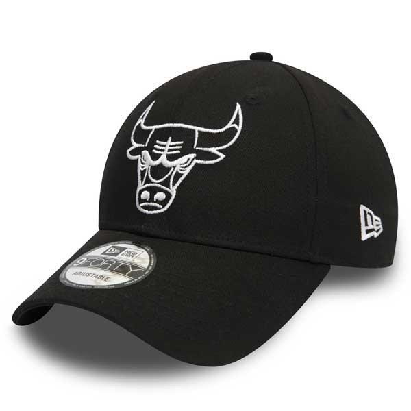 sapka New Era 9Forty Essential Outline Chicago Bulls Cap Black