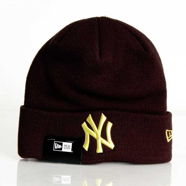 Sapka NEW ERA MLB League essential Cuff knit NY Yankees Yellow