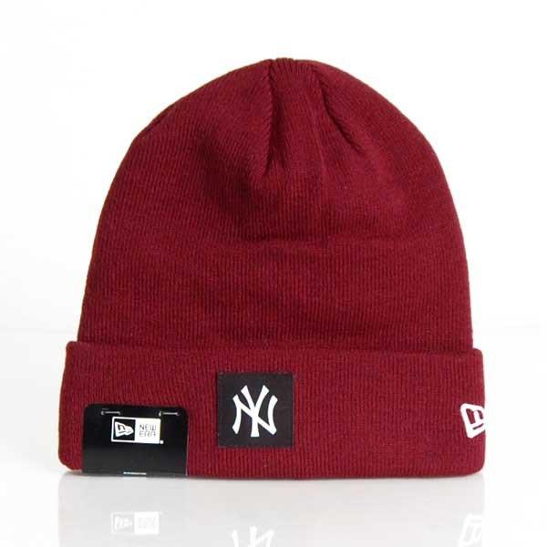 Sapka NEW ERA MLB Team Cuff Beanie NY Yankees Maroon