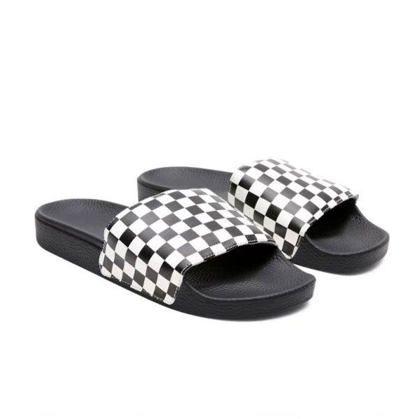 Férfi papucs VANS MN LA COSTA SLIDE-ON (CHECKERBOARD) TRUWHT/BLK FLip Flop