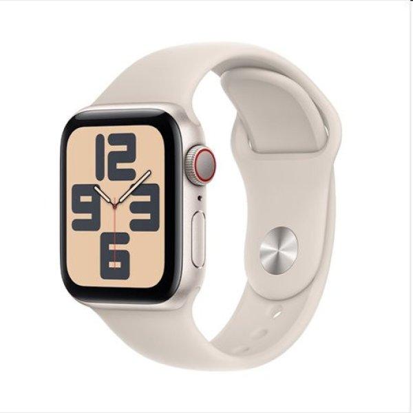 Apple Watch SE GPS + Cellular 40mm Starlight Aluminium Case Starlight Sport
szíjjal - S/M