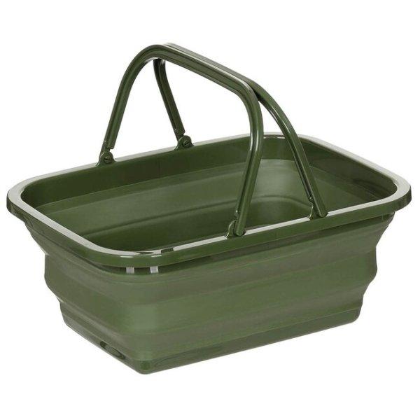 FoxOutdoor összecsukható kosár, olive, 9 l