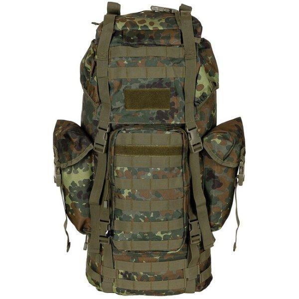 MFH MOLLE 65L hátizsák, alumínium rúd, BW camo