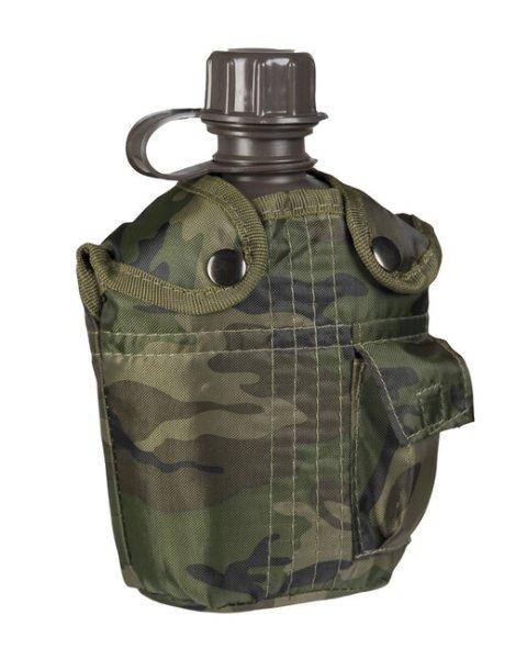 Mil-Tec Palack mezői US IMPORT 1l woodland tokkal