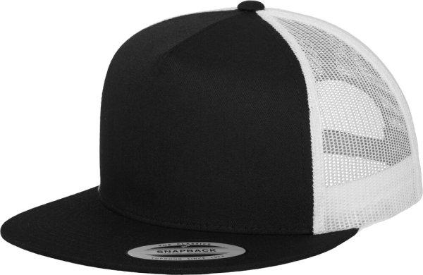 Brandit Classic Trucker 2-tone sapka egyenes karimával, fekete és fehér
színben