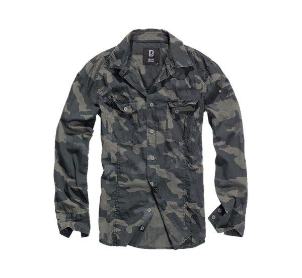 Brandit Slim Fit ing hosszú ujjú, darkcamo, hosszú ujjú