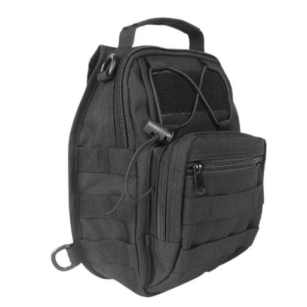 DRAGOWA Tactical Crossbody táska, fekete