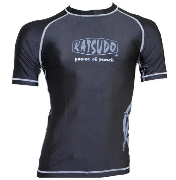 Katsudo rash guard gray, rövid ujjú