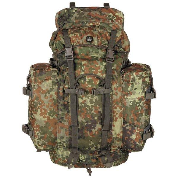 MFH BW hátizsák Mountain 80l, Flecktarn minta