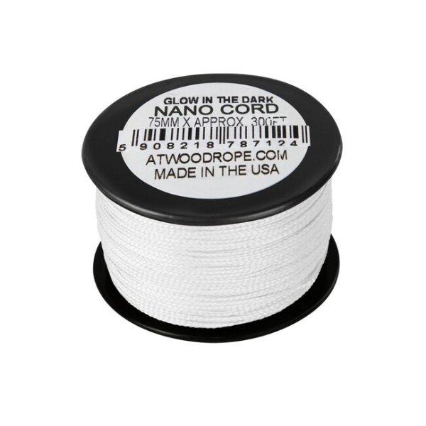 ATWOOD® Nano Uber Glow kötél .75mm (300ft) - fehér (GLOW-NC300)