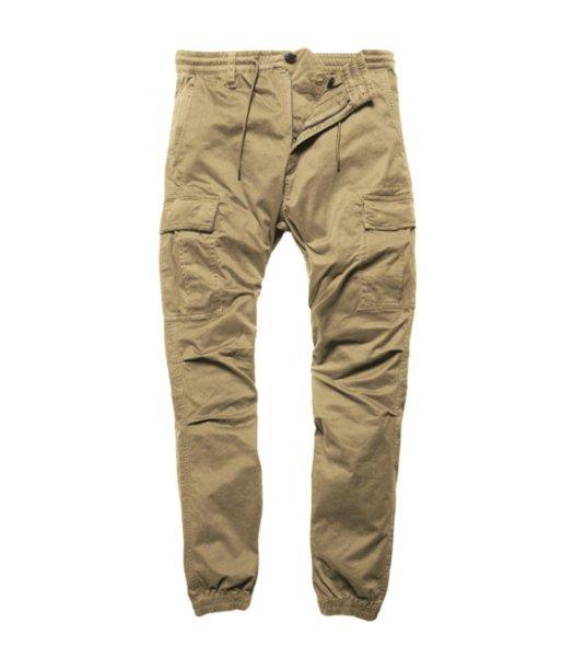 Vintage Industries Vince cargo jogger nadrág, dark khaki