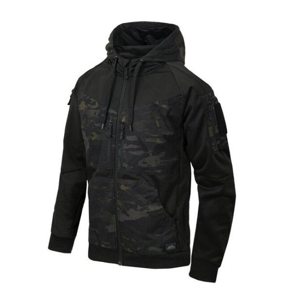 Helikon - Tex ROGUE HOODIE cipzáras pulóver BLACK/MULTICAM