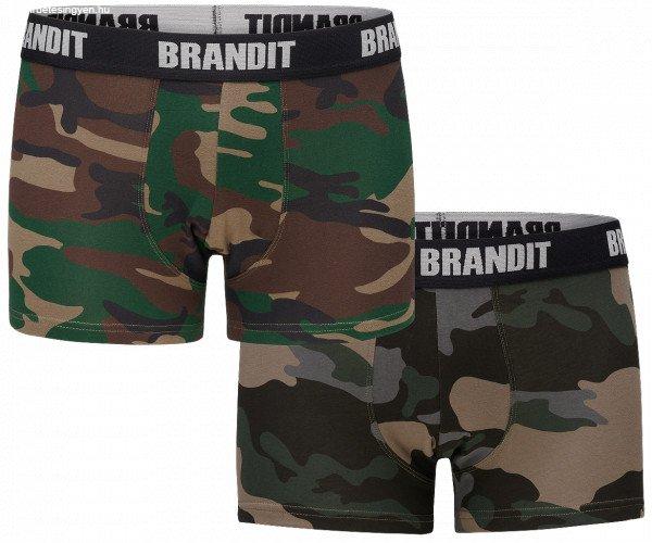 Brandit férfi boxeralsó szett 2db, woodland-darkcamo