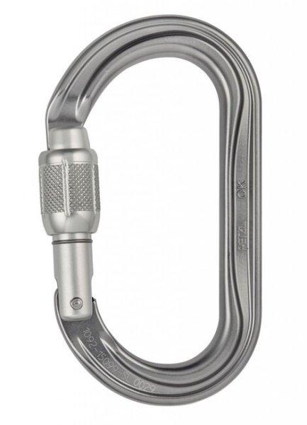 Petzl OK SCREW LOCK ovális karabiner csavaros zárral