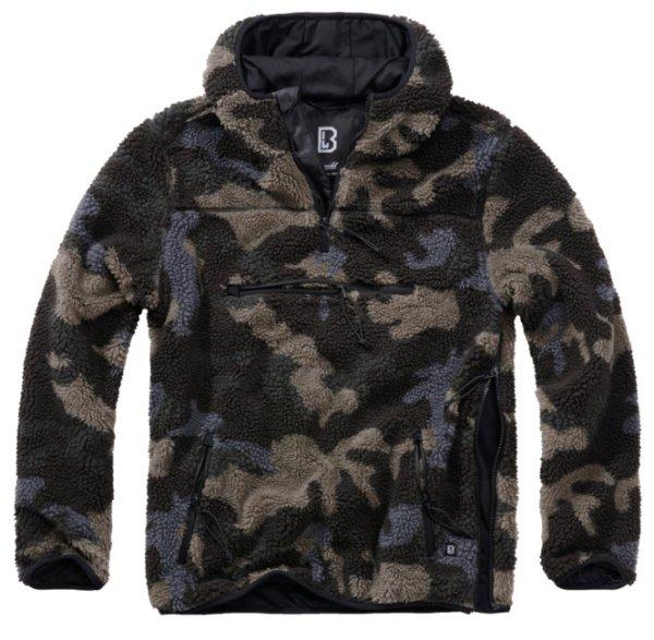 Brandit fleece pulóver Teddyfleece Worker, darkcamo