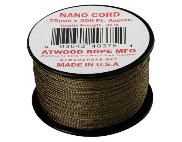 Helikon-tex Nano Cord 300FT ejtőernyős zsinór, 91 méter, coyote