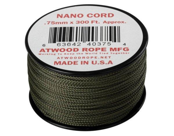 Helikon-tex Nano Cord 300FT ejtőernyős zsinór, 91 méter, olive drab