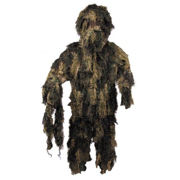 MFH Ghillie Suit álcaruha, woodland