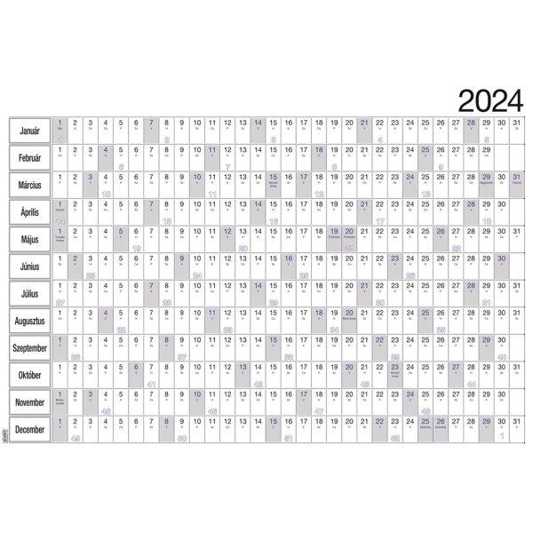 Plakátnaptár 2 oldalas éves tervezővel 980x680mm, Realsystem 2025.