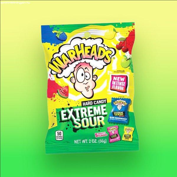 Warheads Assorted Sour extrém savanyú keménycukorka original 90-es kiadás
56g