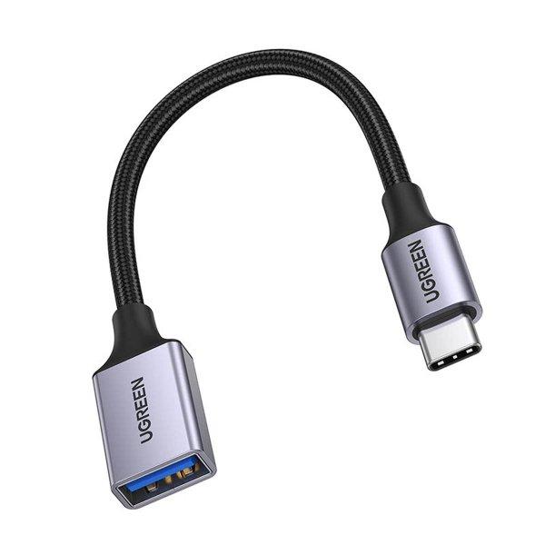 Ugreen OTG adapter kábel USB-C (male) - USB-A (female) 5Gb/s 0.15m fekete
(US378)