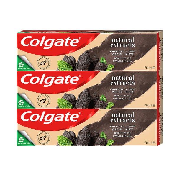 Colgate Fehérítő fogkrém aktív szénnel Naturals
Charcoal Trio 3 x 75 ml