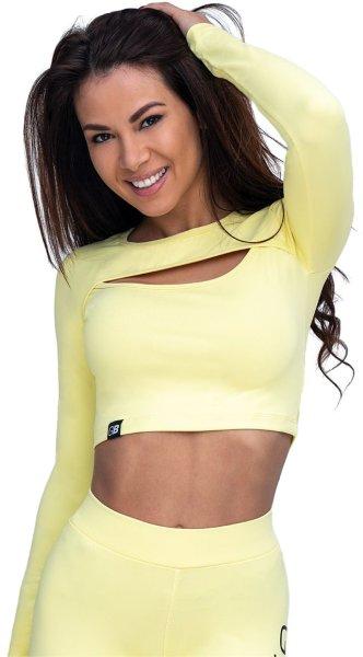 GymBeam Női sport top Top Advanced Lemon M