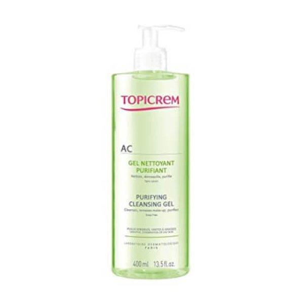 Topicrem Tisztító gél zsíros és érzékeny
bőrre AC (Purifying Cleansing Gel) 200 ml