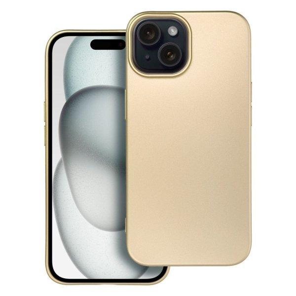 METALLIC Szilikon Tok IPHONE 15 Arany