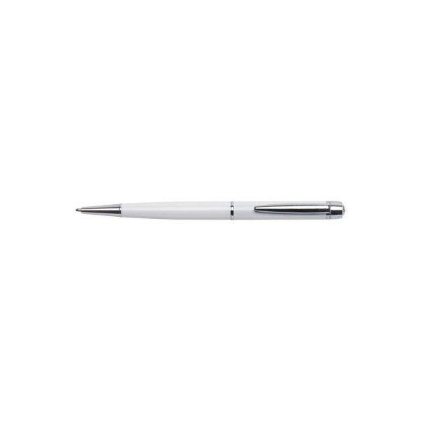 Golyóstoll, fehér "Lille Pen", fehér SWAROVSKI® kristállyal,
14cm, ART CRYSTELLA®