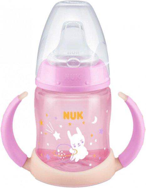 NUK 150ml First Choice Night tanulópohár 6+ rózsaszín nyuszi