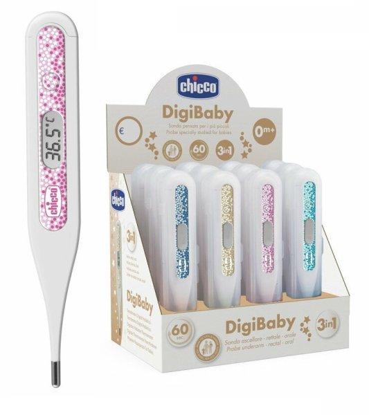 Chicco Digi Baby digitális hőmérő - rózsaszín