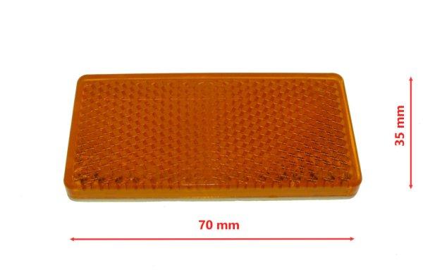 Prizma sárga öntapadó 70x35