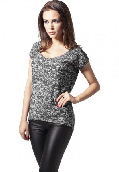 Urban Classics Ladies Burnout Tee darkgrey