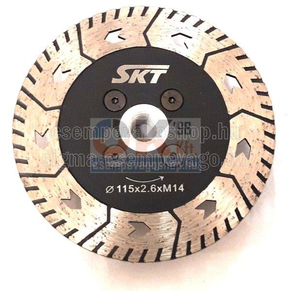 SKT 533 vágó és csiszoló gyémánttárcsa 115mm x M14 (skt533115)