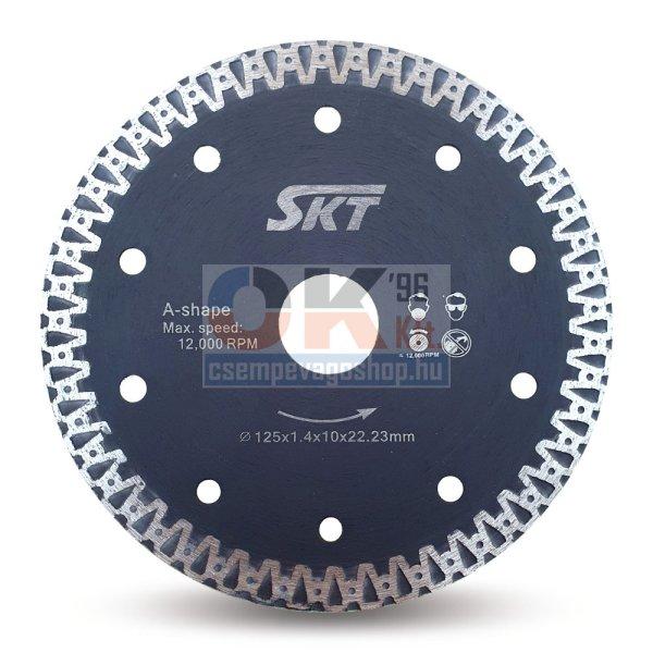 SKT 526 gyémánttárcsa száraz vágáshoz 125×22,2×1,4×10mm fekete
(skt526125b)