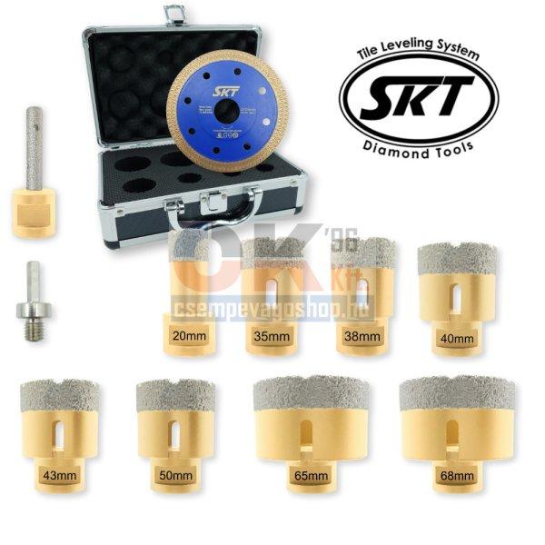 SKT 226 PRO gyémánt lyukfúró készlet 20-35-38-40-43-50-65-68 mm
(skt226010c)