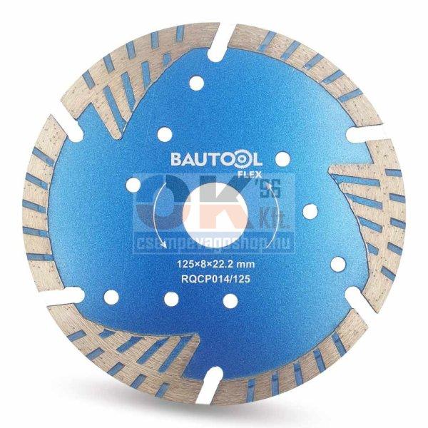 Bautool gyémánttárcsa turbo szegmens 125x22,2 mm (brqcp014125)